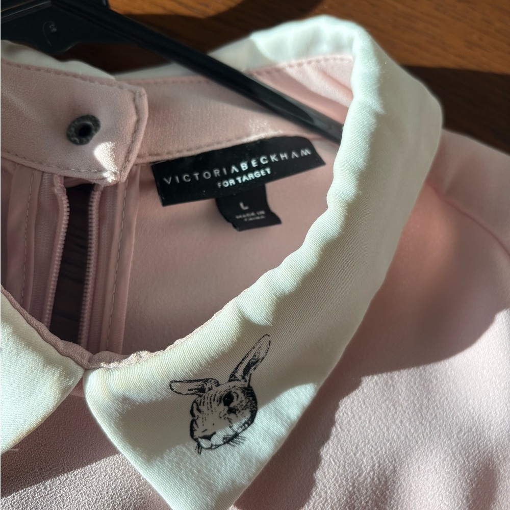 Pink Dress with Rabbit Collar - Picture 3 of 8
